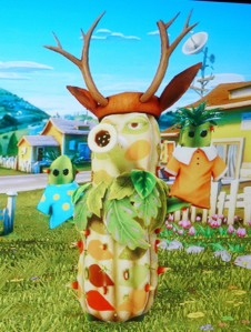 Camo Cactus with 1969 Decor tatoo (skin), antlers, and Exceptional Puppets.  This cactus is exceptional!