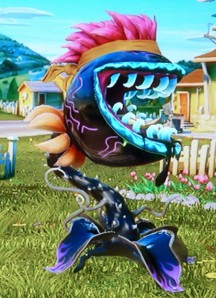 Hot Rod Chomper with Band Punk hat, High Tide mouth, Garlic Cloves organics, and Squiggles tatoo (skin).
