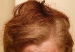 Hair result using Nutrisse LB3 and violet additive