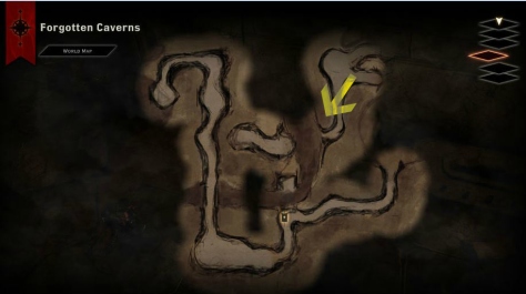 Forgotten Caverns map