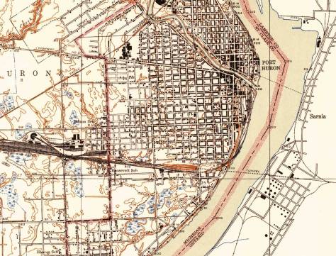 Port Huron, 1939 USGS section